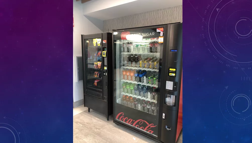 vending machine with background