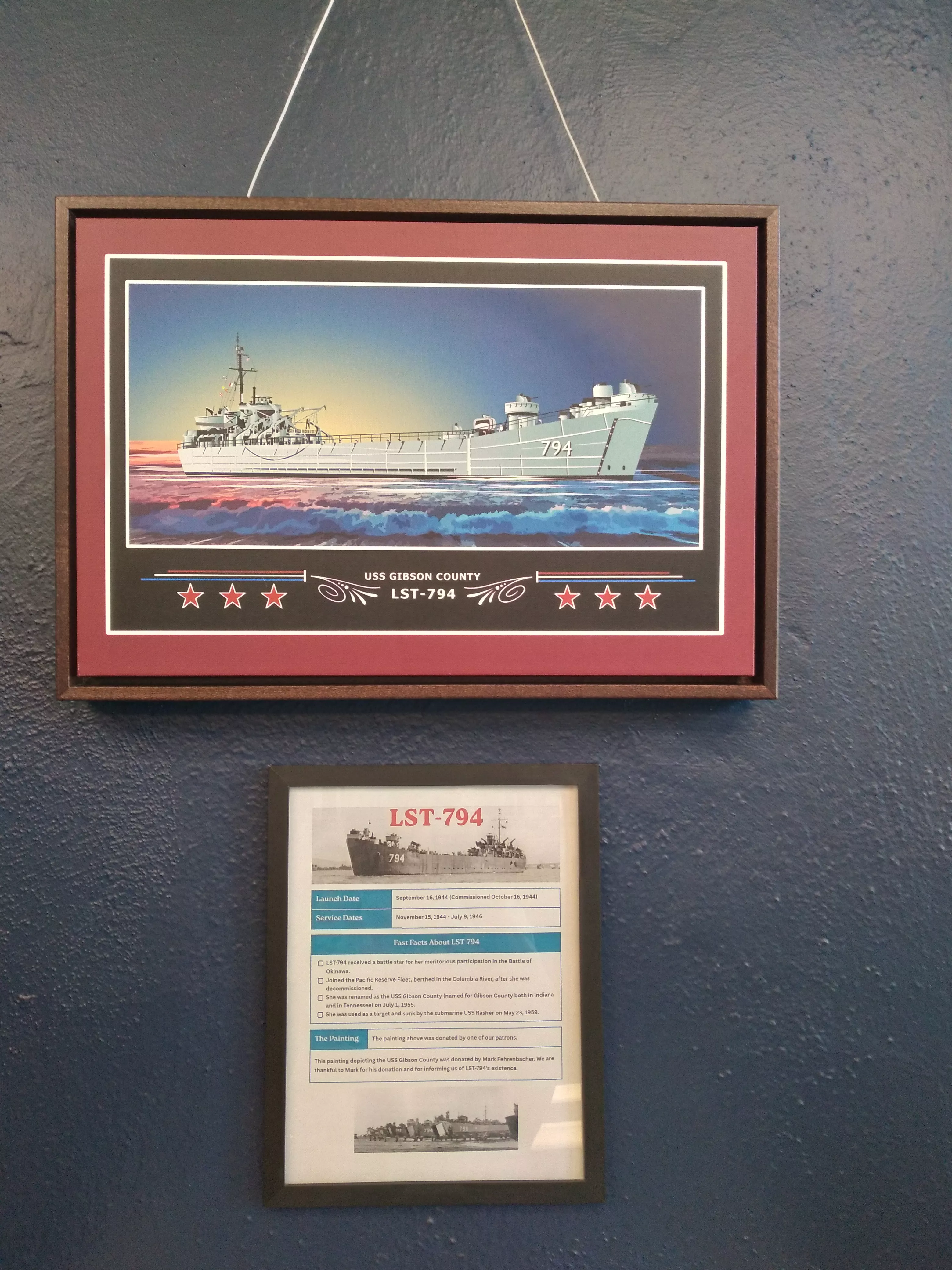photo of an LST ship