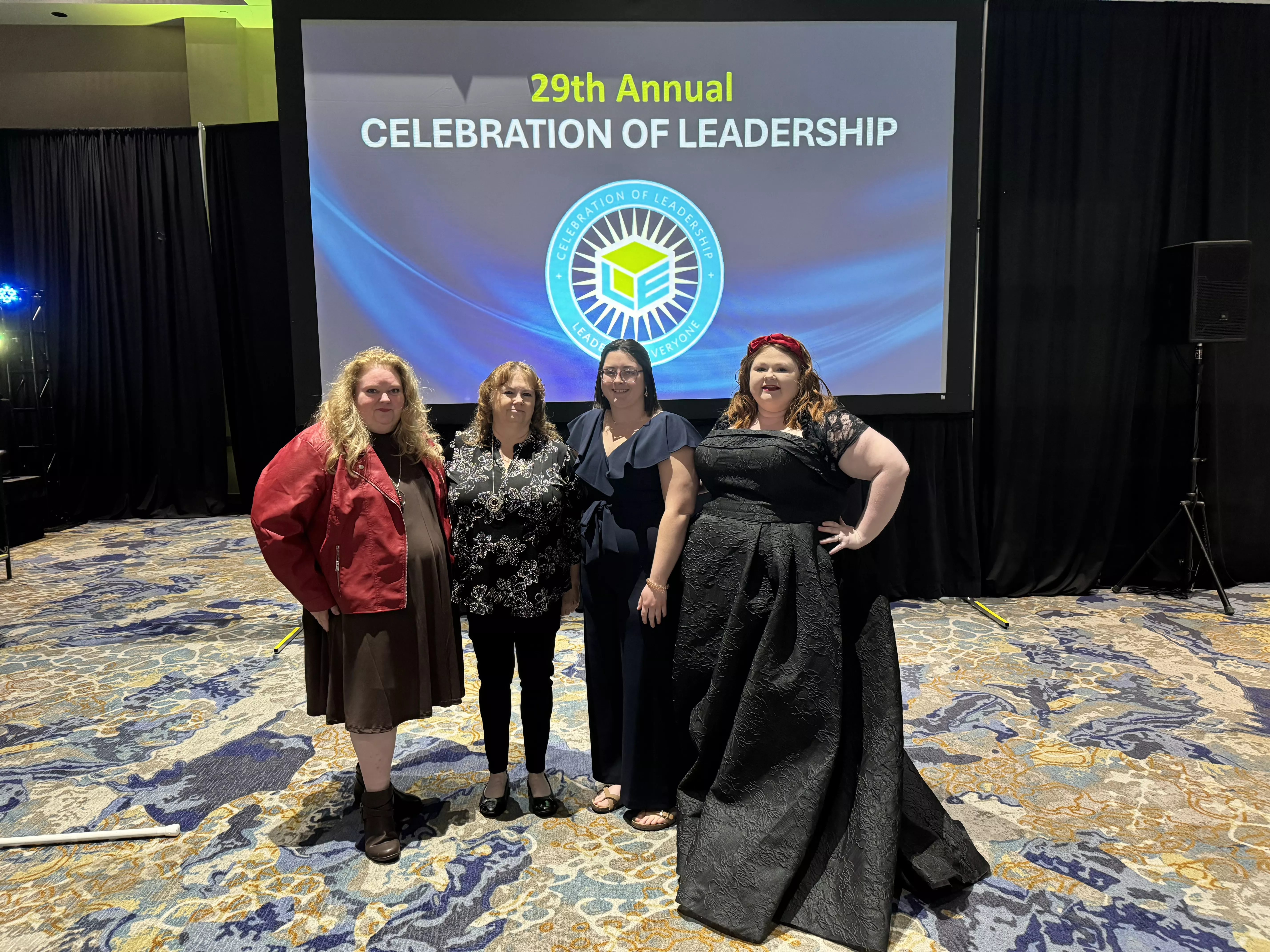 Shannon Linsday, Lynn Joyce, Nikki Slaton, and Amber Alsobrooks attend Leadership Everyone&#039;s Community Leadership Awards